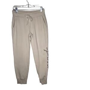Pink Victoria's Secret Joggers Women Medium Tan With Pockets *